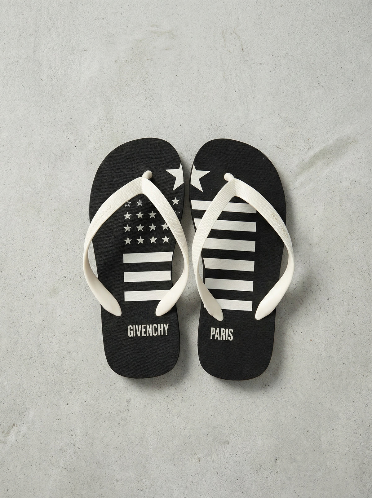 Givenchy Paris Flag Flip-Flops