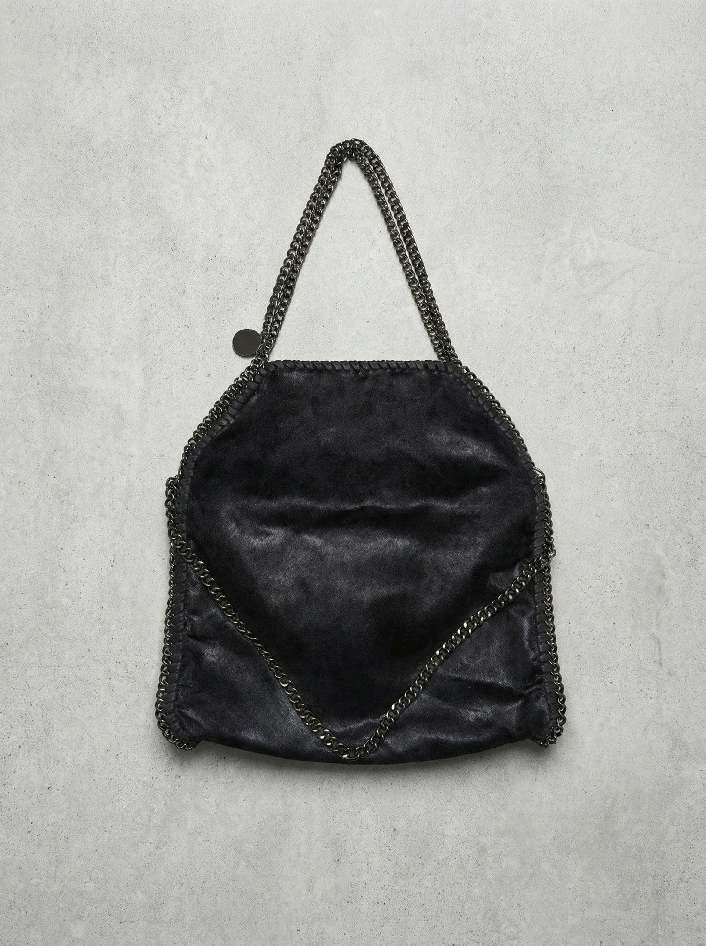 Black Chain-Detail Shoulder Bag