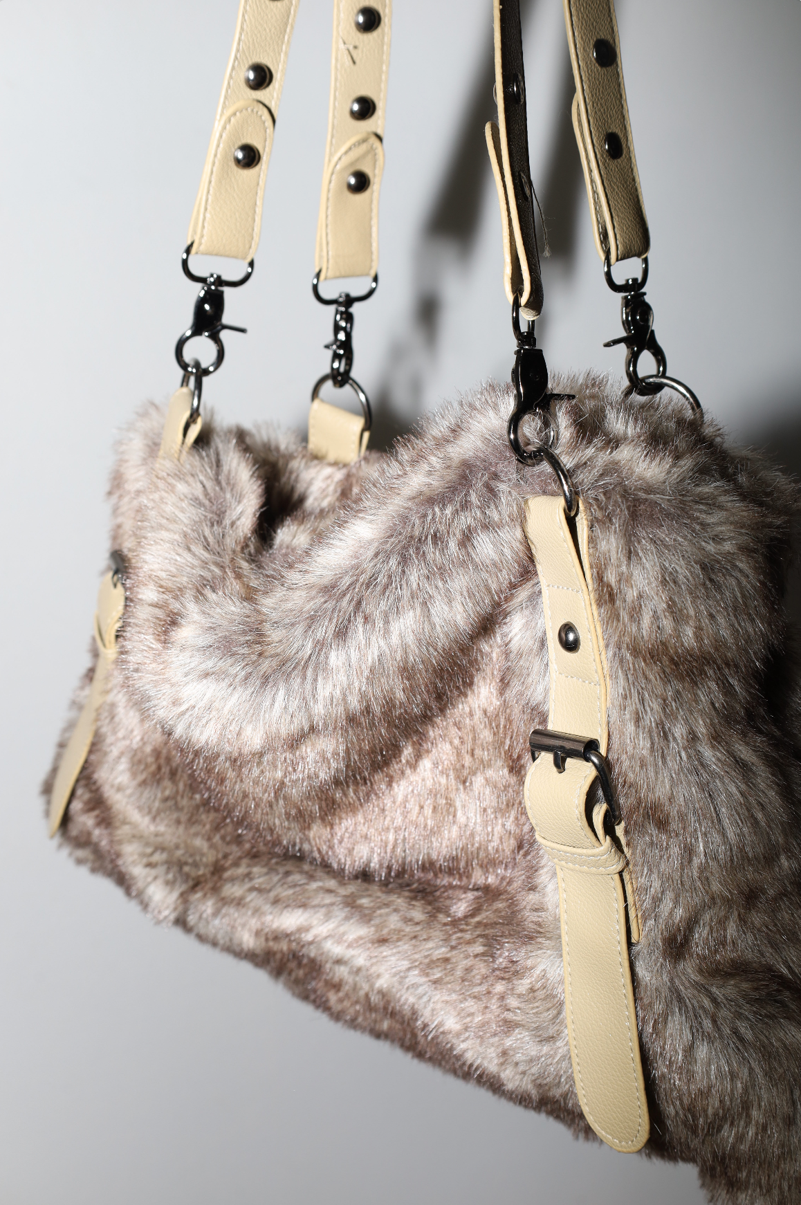 Vintage Faux Fur Shoulder Bag