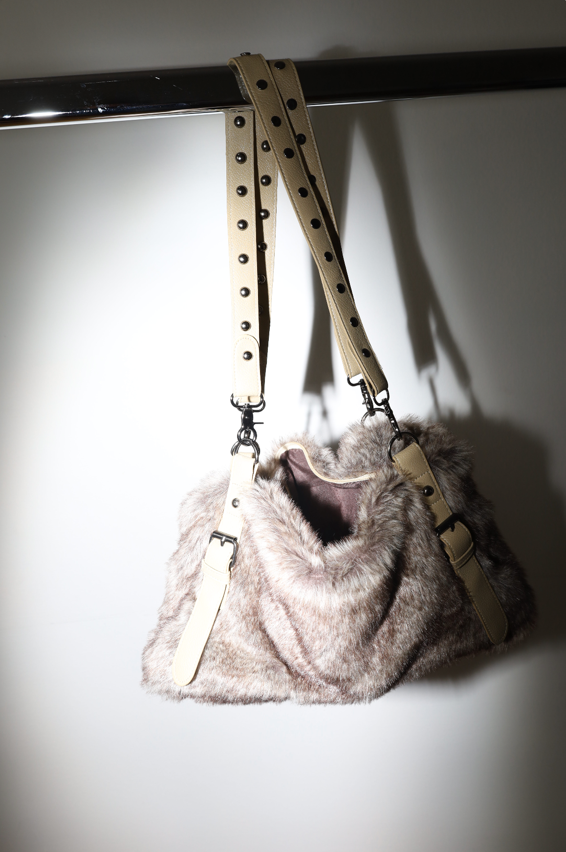 Vintage Faux Fur Shoulder Bag