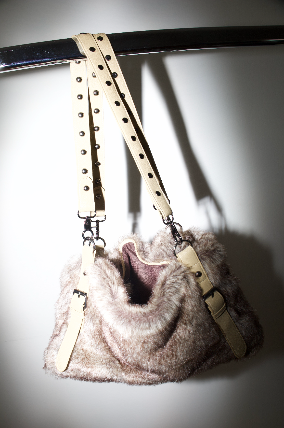 Vintage Faux Fur Shoulder Bag