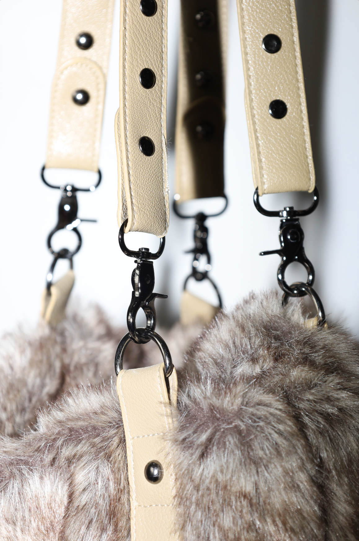 Vintage Faux Fur Shoulder Bag