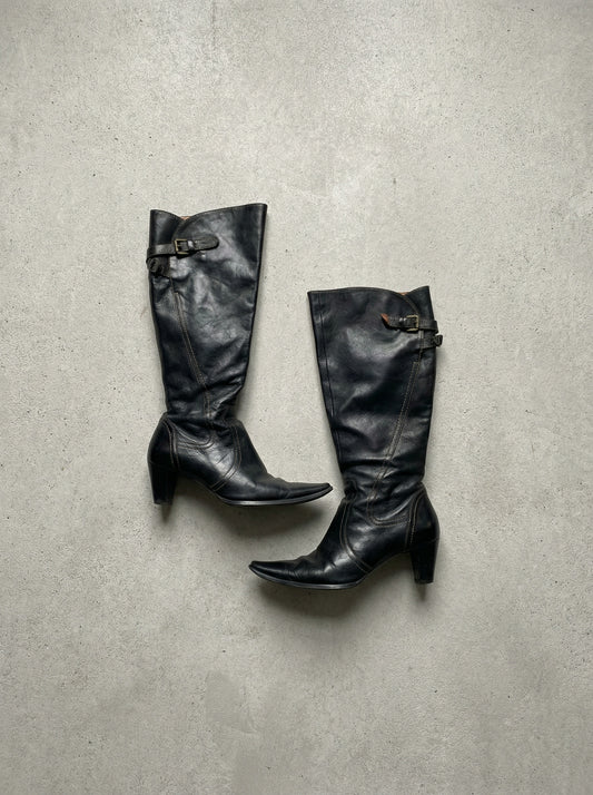Leather Heeled Boots