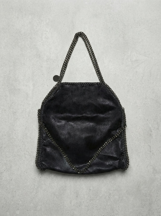Black Chain-Detail Shoulder Bag