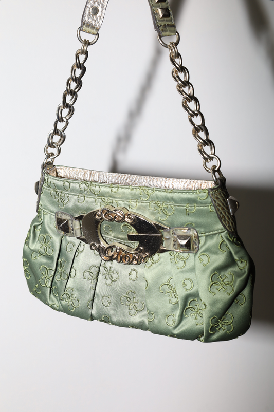 Vintage Guess Satin Shoulder Bag