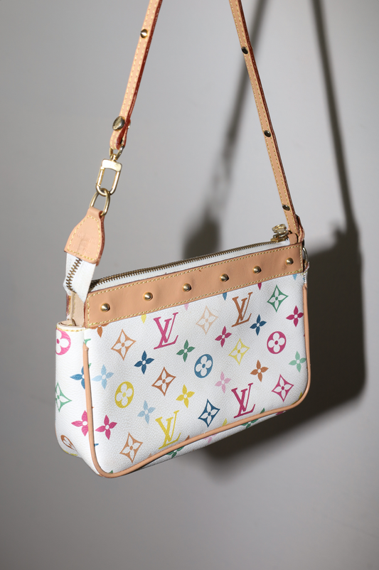 Vintage Multicolor Monogram Shoulder Bag