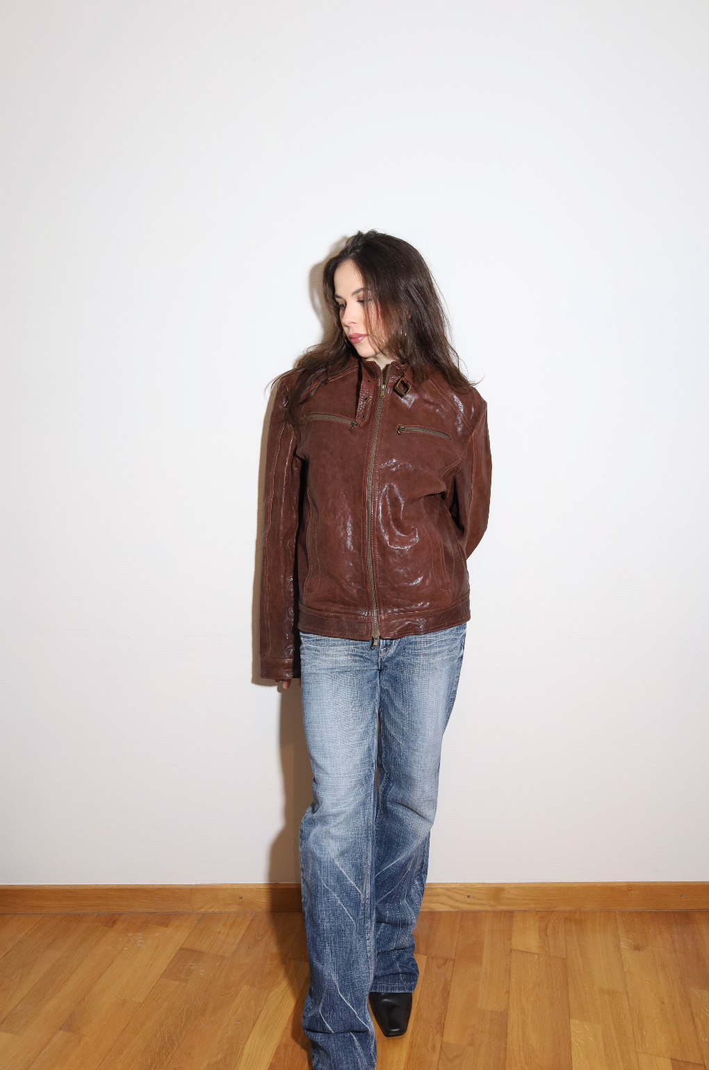 Oversized Leather Jacket