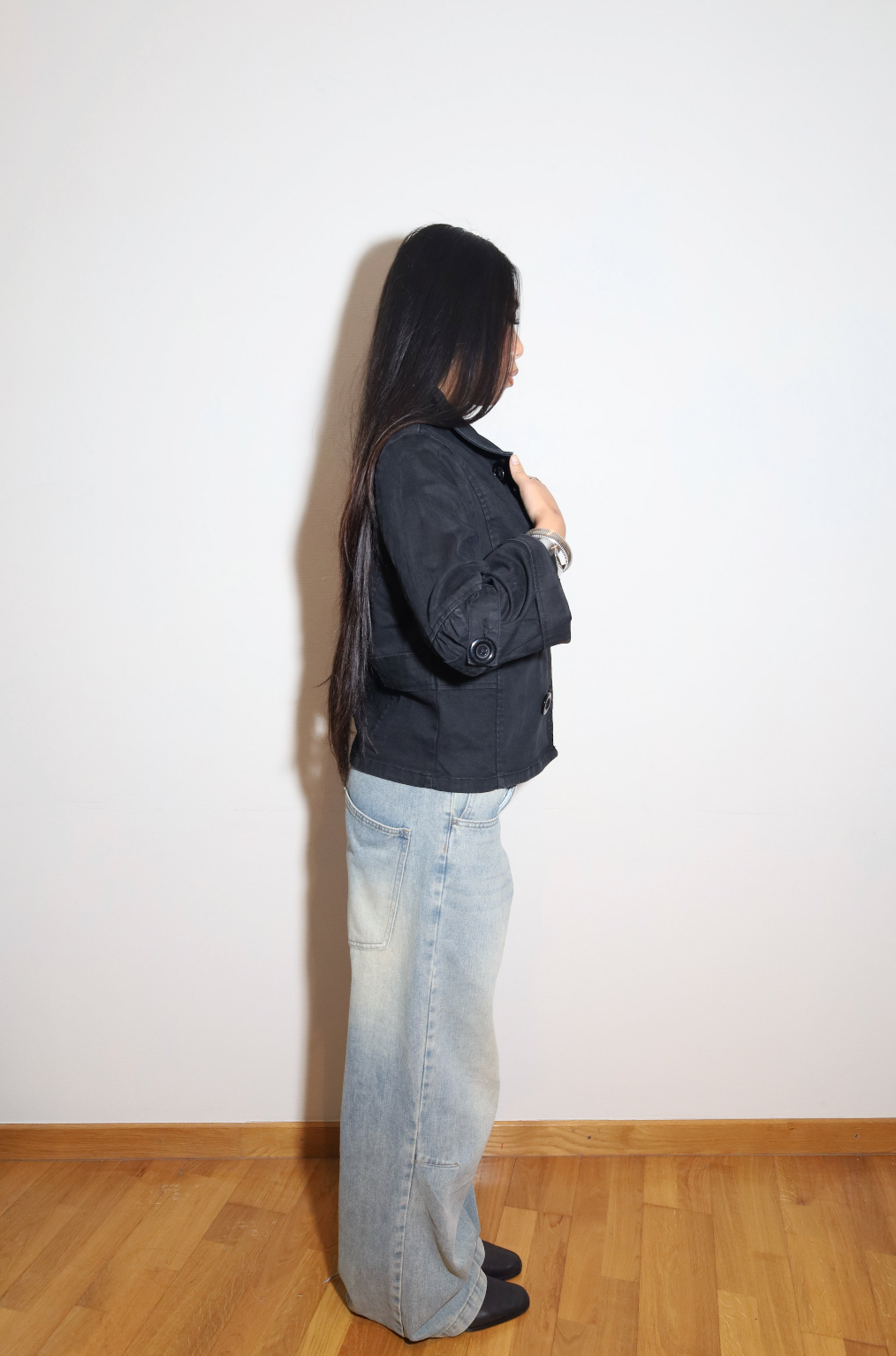 Black Peacoat Jacket