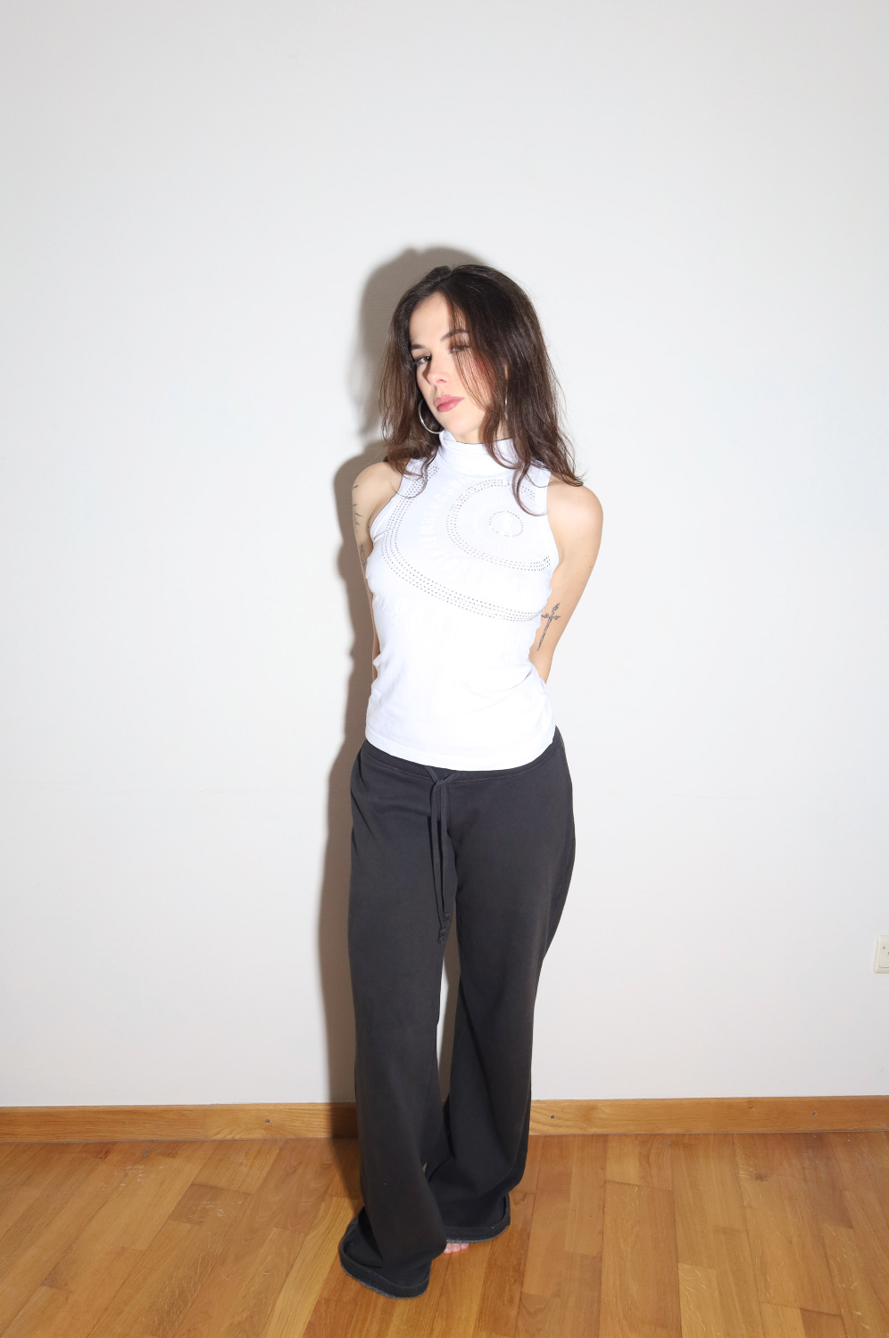 Glitter Detail Sleeveless Top Bikkembergs