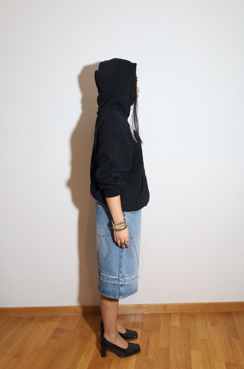 Oversized Denim Shorts